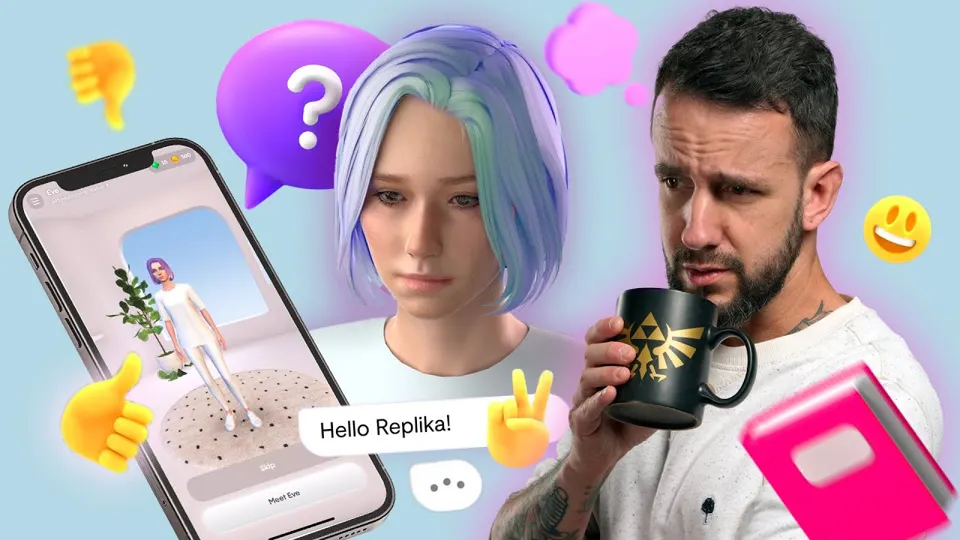 Miniatura del video de YouTube «Je teste une IA qui utilise mes données personnelles (Replika)» (canal Petit Alex)